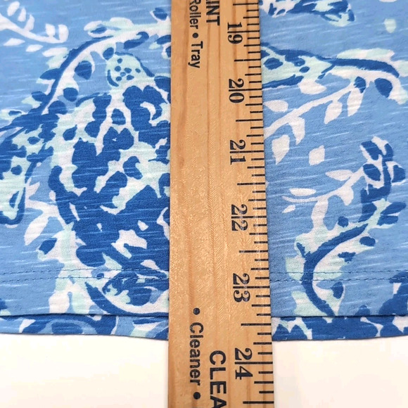 Lilly Pulitzer Dev Knit Top Womens Size S‎ Blue Peri Turtley Awesome NEW NWT $58 - Picture 14 of 15